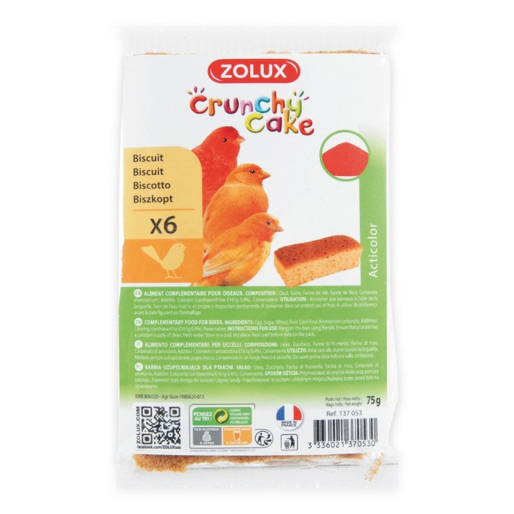 Crunchy Cake Acticolor Biscuits - 6pc