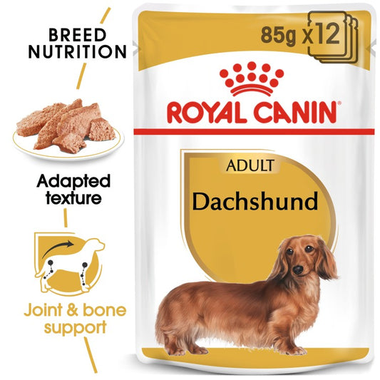 Breed Health Nutrition Dachshund Adult (WET FOOD - Pouches) 12 x 85g