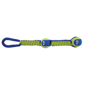 K9 Fitness by Zeus Double Tennis Ball Nylon Twist Tug - 50.8 cm