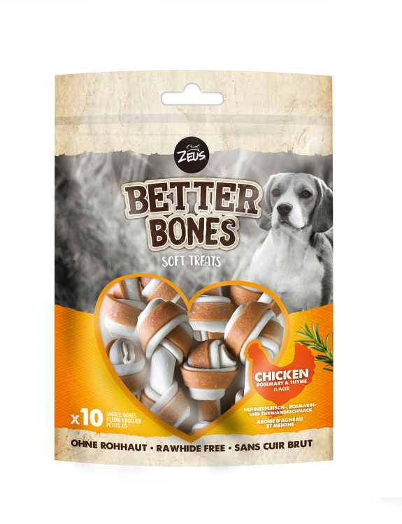 Zeus Better Bones Small Bones - Chicken with Rosemary & Thyme (219g)