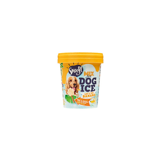 Smoofl Banana Mix for Dog Ice with 10pcs Chew Sticks - 105G