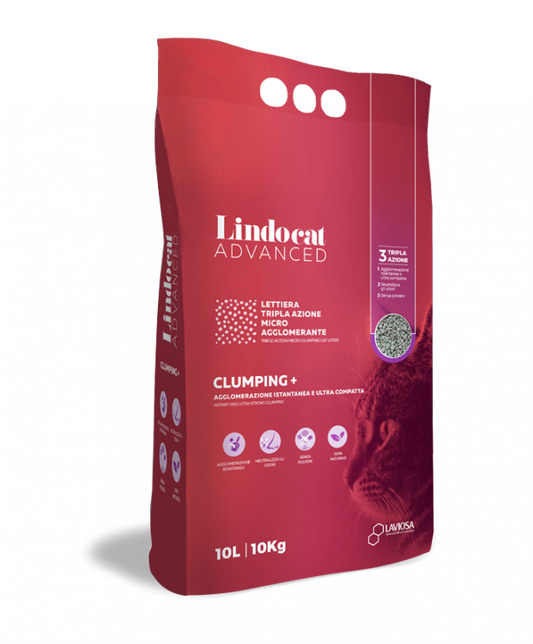 Natural Bentonite Lindocat Advanced Clumping - Fragrance Free (10 L)