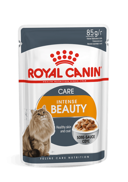 Royal Canin Feline Care Nutrition  Hair & Skin Jelly - 12 Wet Food Pouches