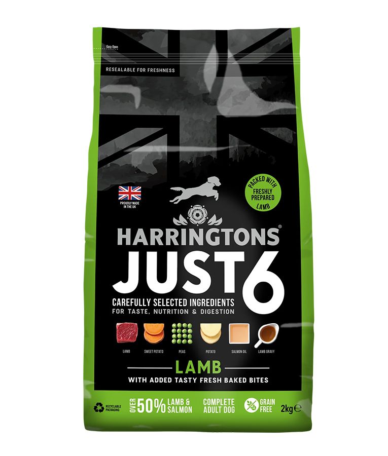 Just 6 Lamb Grain Free Dry Dog Food - 2kg