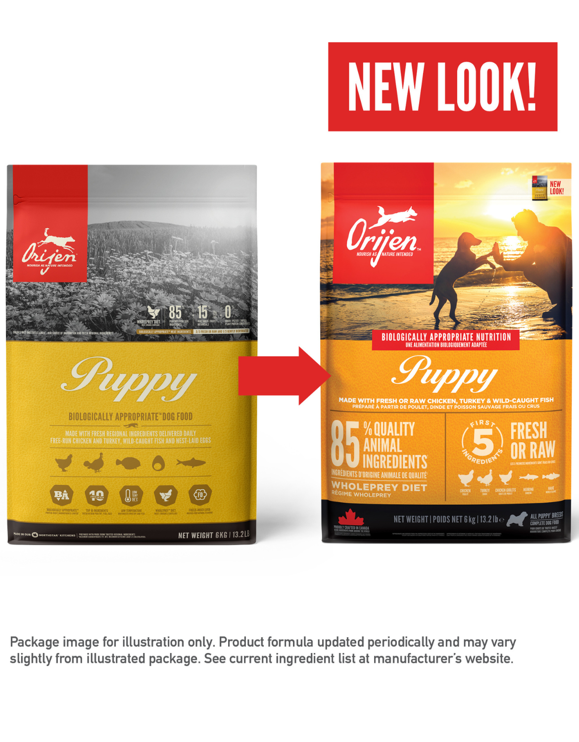 Orijen Puppy All Breed Protein-Rich Dry Dog Food - 2kg