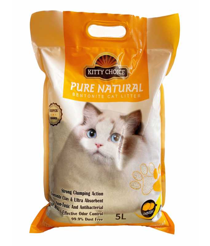 Kitty Choice Pure Natural Bentonite Cat Litter - 5kg