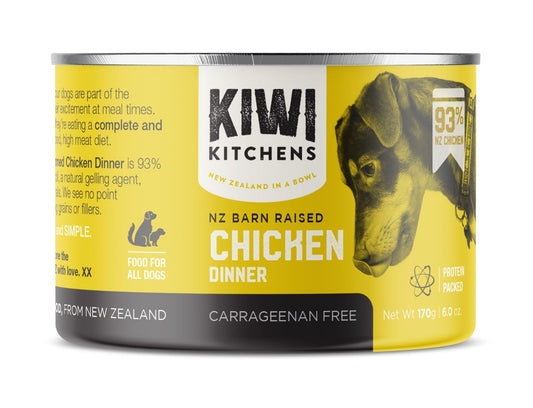 Kiwi Kitchens Barn Raised Chicken Dinner Canned Wet Dog Food -170gms