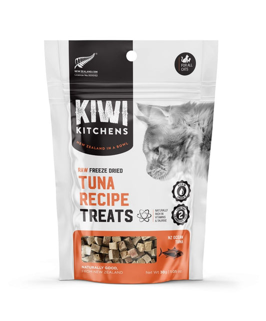 Kiwi Kitchens Raw Freeze Dried Tuna Recipe Cat Treats 30g