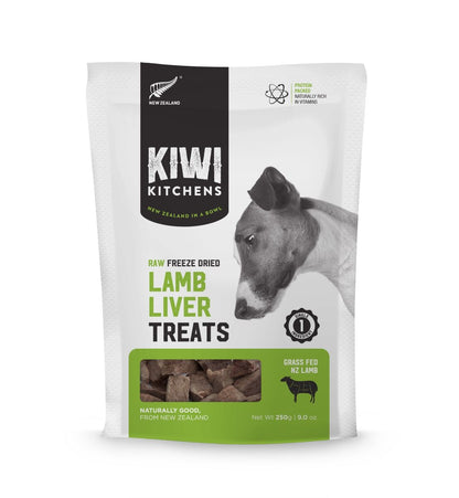 Kiwi Kitchens Raw Freeze Dried Lamb Liver Dog Treats