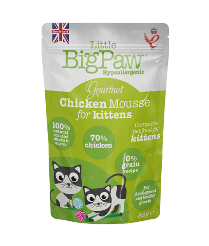 Little BigPaw Gourmet Chicken Mousse Wet Kitten Food 85g