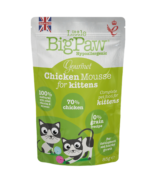 Little BigPaw Gourmet Chicken Mousse Wet Kitten Food 85g