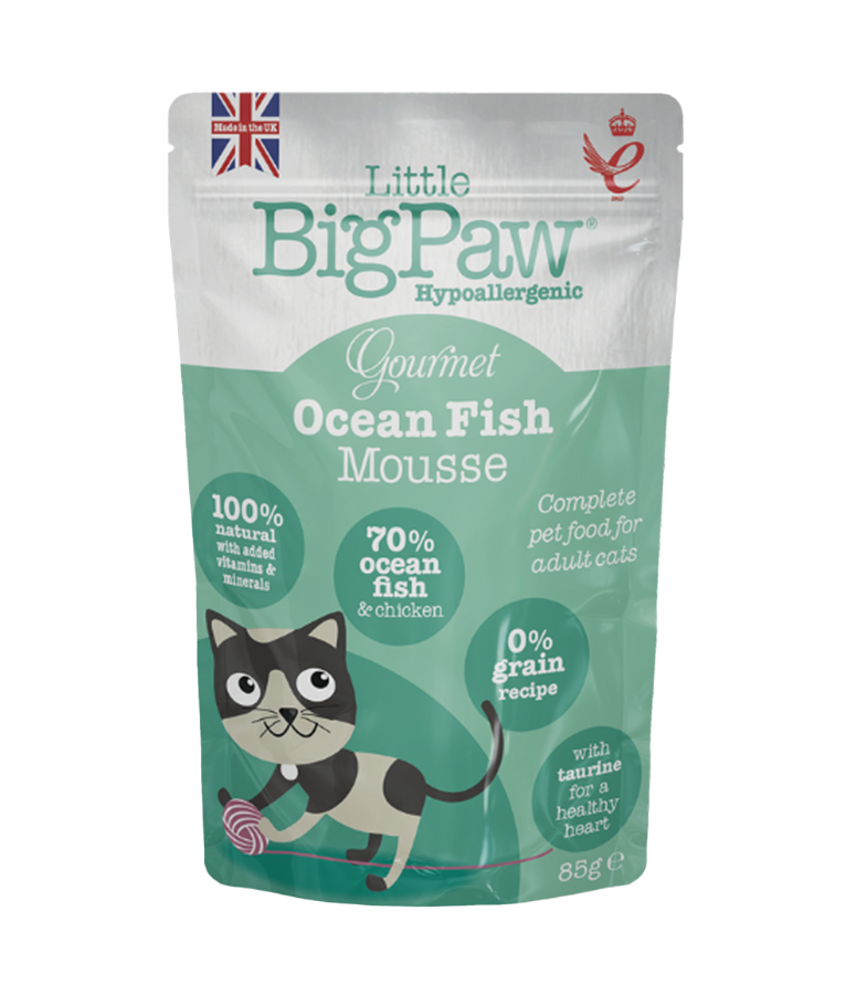 Little BigPaw Gourmet Ocean Fish Mousse Wet Cat Food 85g