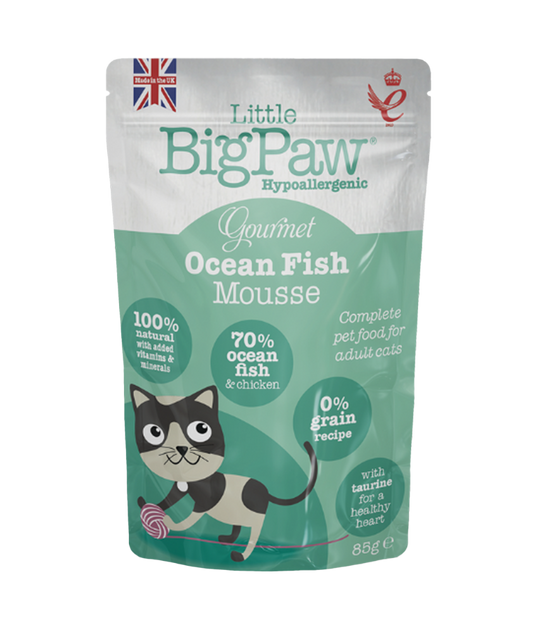 Little BigPaw Gourmet Ocean Fish Mousse Wet Cat Food 85g