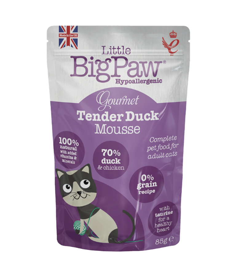 Little BigPaw Gourmet Tender Duck Mousse Wet Cat Food 85g