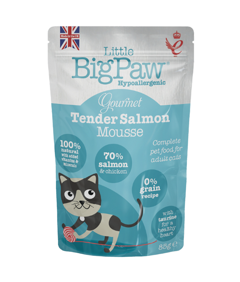 Little BigPaw Gourmet Atlantic Salmon Mousse Wet Cat Food 85g