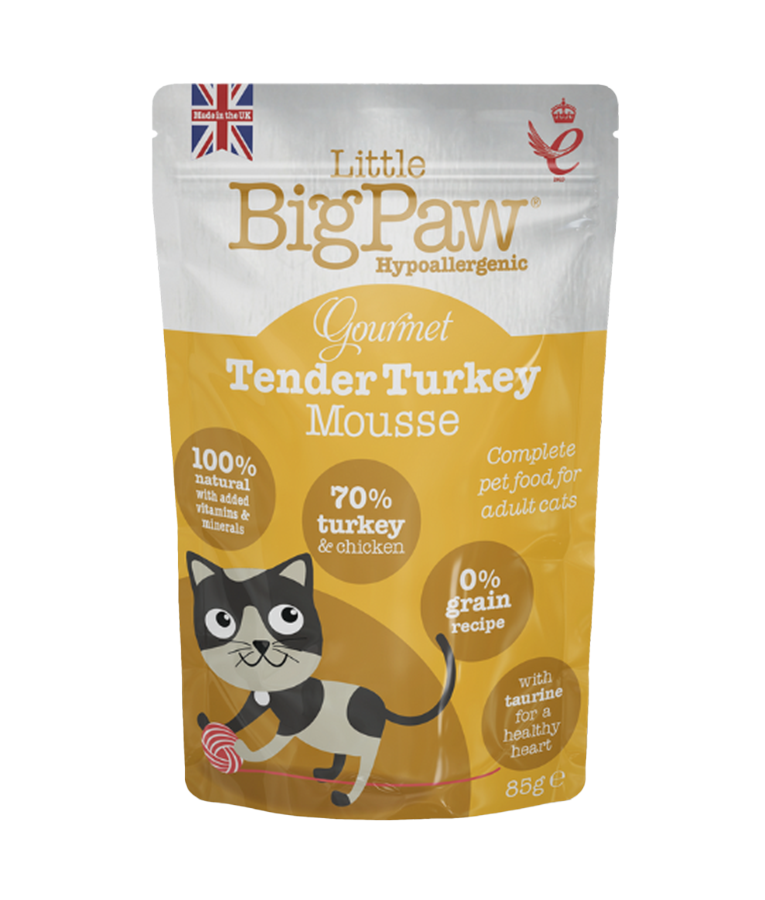 Little BigPaw Gourmet Tender Turkey Mousse Wet Cat Food 85g