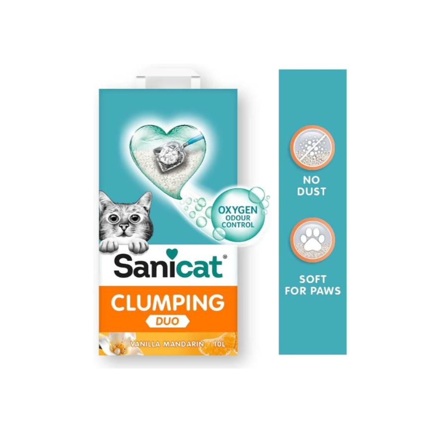 Sanicat Clumping White Duo - 10L