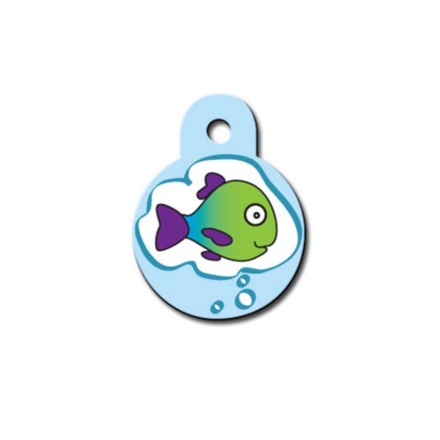 Hillman ID Tag - Circle Small Fish Dream
