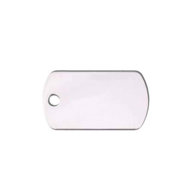 Hillman ID Tag - Chrome Military Tag Small