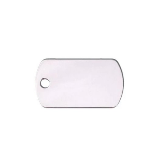 Hillman ID Tag - Chrome Military Tag Small