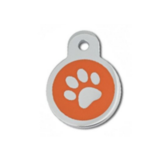 Hillman ID Tag - Circle Small Epoxy Paw