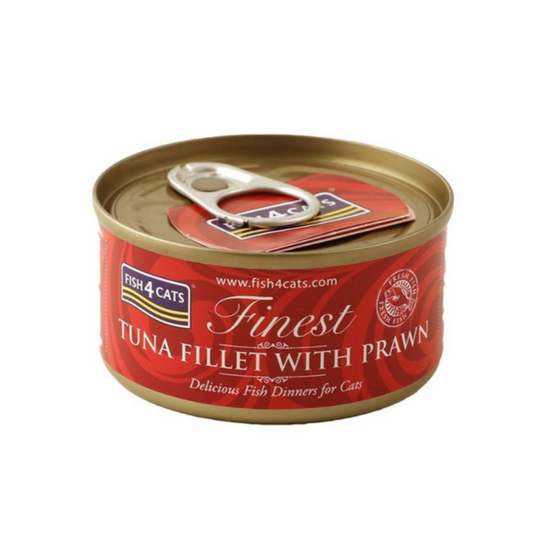 FIsh4cats Tuna Fillet with Prawn Wet Food - 70g