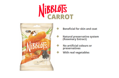 Nibblots for Small Animals Carrots - 30g