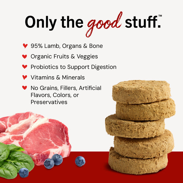 Stella & Chewy's Dog Freeze-Dried Dandy Lamb Patties – 5.5 oz