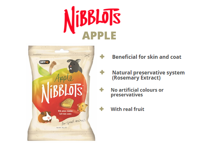 Nibblots for Small Animals Apple - 30g