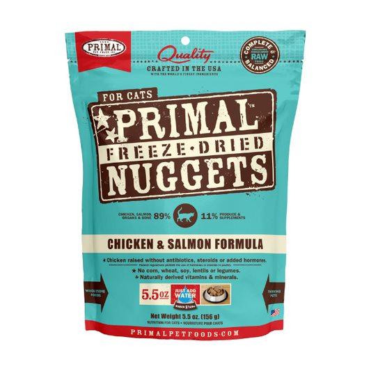 Primal Feline Chicken & Salmon Freeze-Dried Formula 5.5oz