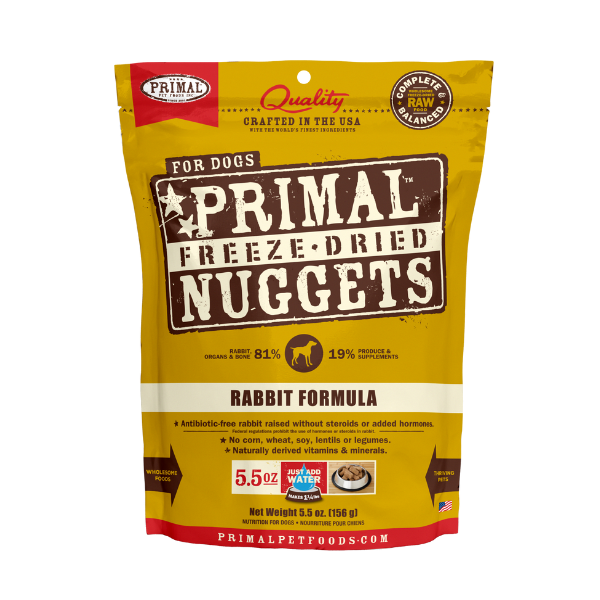 Primal Canine Rabbit Freeze-Dried Formula 5.5oz