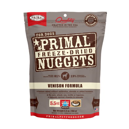 Primal Canine Venison Freeze-Dried Formula  5.5oz