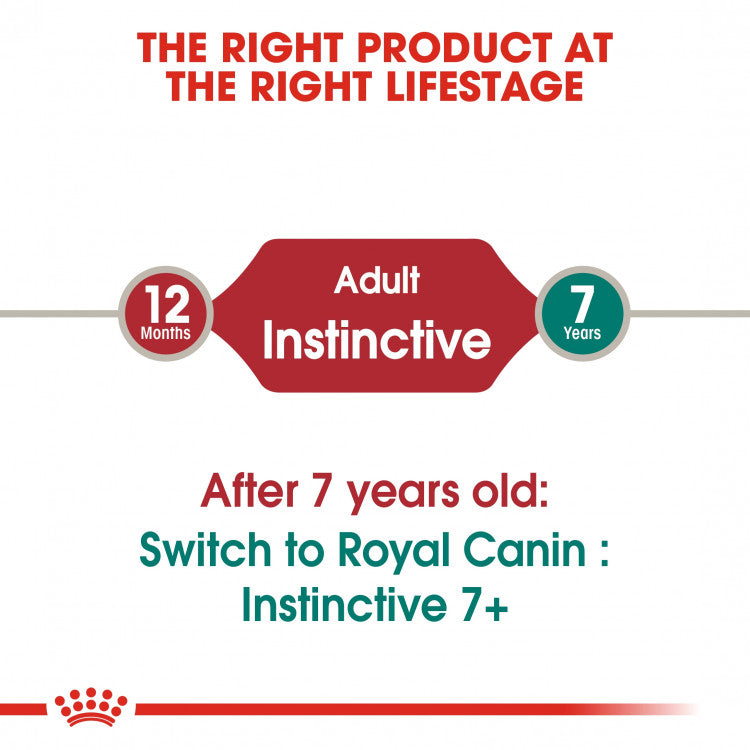 Royal Canin Feline Health Nutrition Instinctive Adult Cats Gravy - 12 Wet Food Pouches