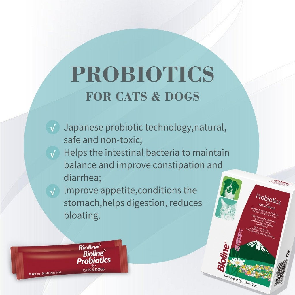 Bioline Activated Probiotics For Dogs & Cats -25g