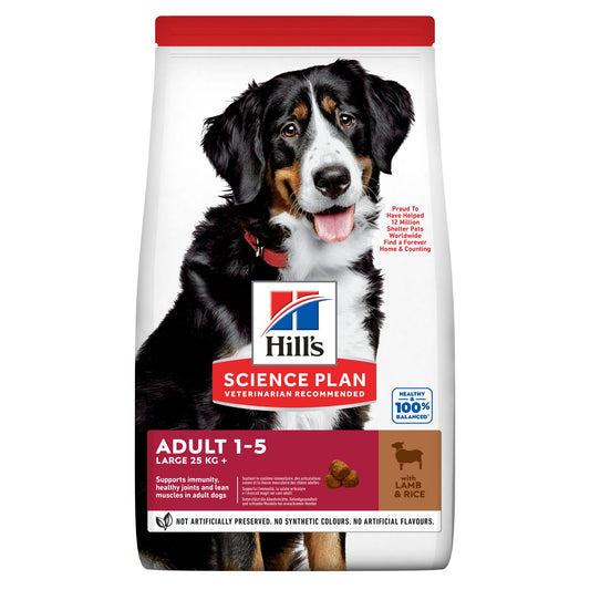 Hill's Science Plan Large Breed Adult Dog Food with Lamb & Rice-14kg