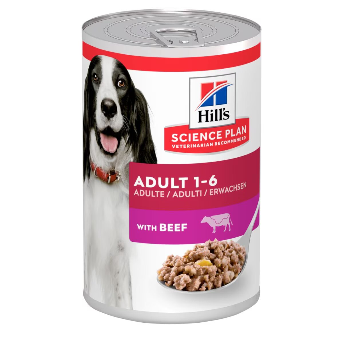 Hill's Science Plan Adult wet Dog Food with Beef-370gx12