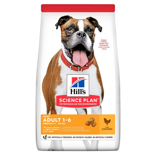 Hill's Science Plan Light Medium Adult dog food with Chicken