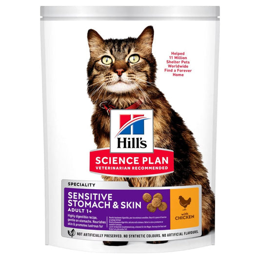 Hill's Science Plan Sensitive Stomach & Skin Adult Cat Food with Chicken