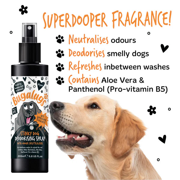 Bugalugs Stinky Dog Deodorizing Spray - 200ML