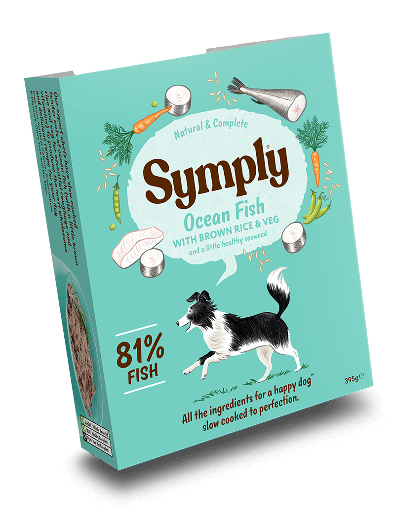 Symply Adult Ocean Fish, Brown Rice & Veg Wet Dog Food - 395g