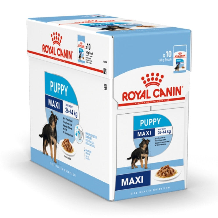 Royal Canin Size Health Nutrition Maxi Puppy - 10 Wet Food Pouches
