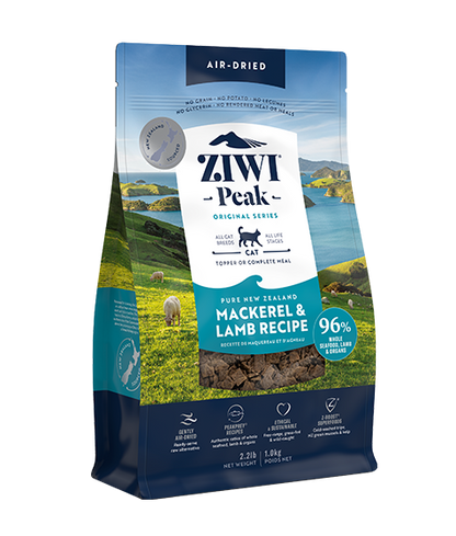 ZIWI Peak Air-Dried Mackerel & Lamb Recipe Dry Cat Food - 400gms