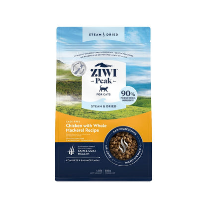 ZIWI Peak Steam & Dried Cage-Free Chicken with Whole Mackarel Recipe Dry Cat Food